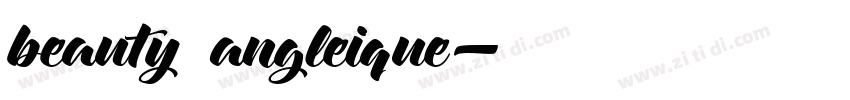beauty angleique字体转换